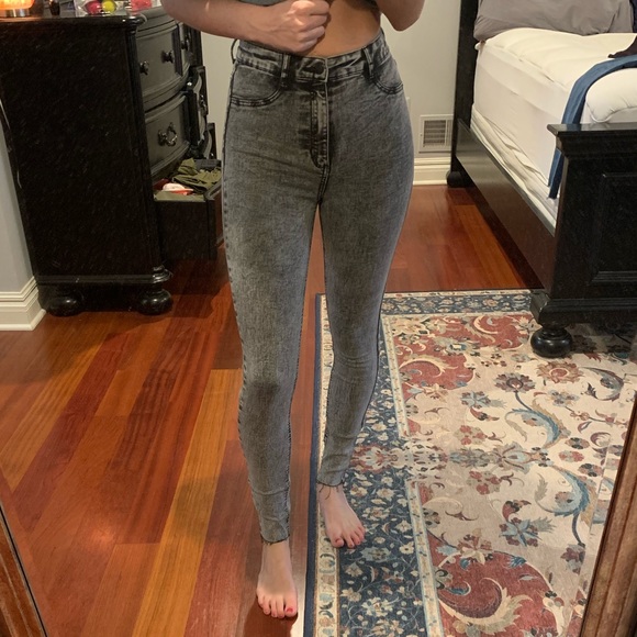Zara black washed jeans - Picture 1 of 2